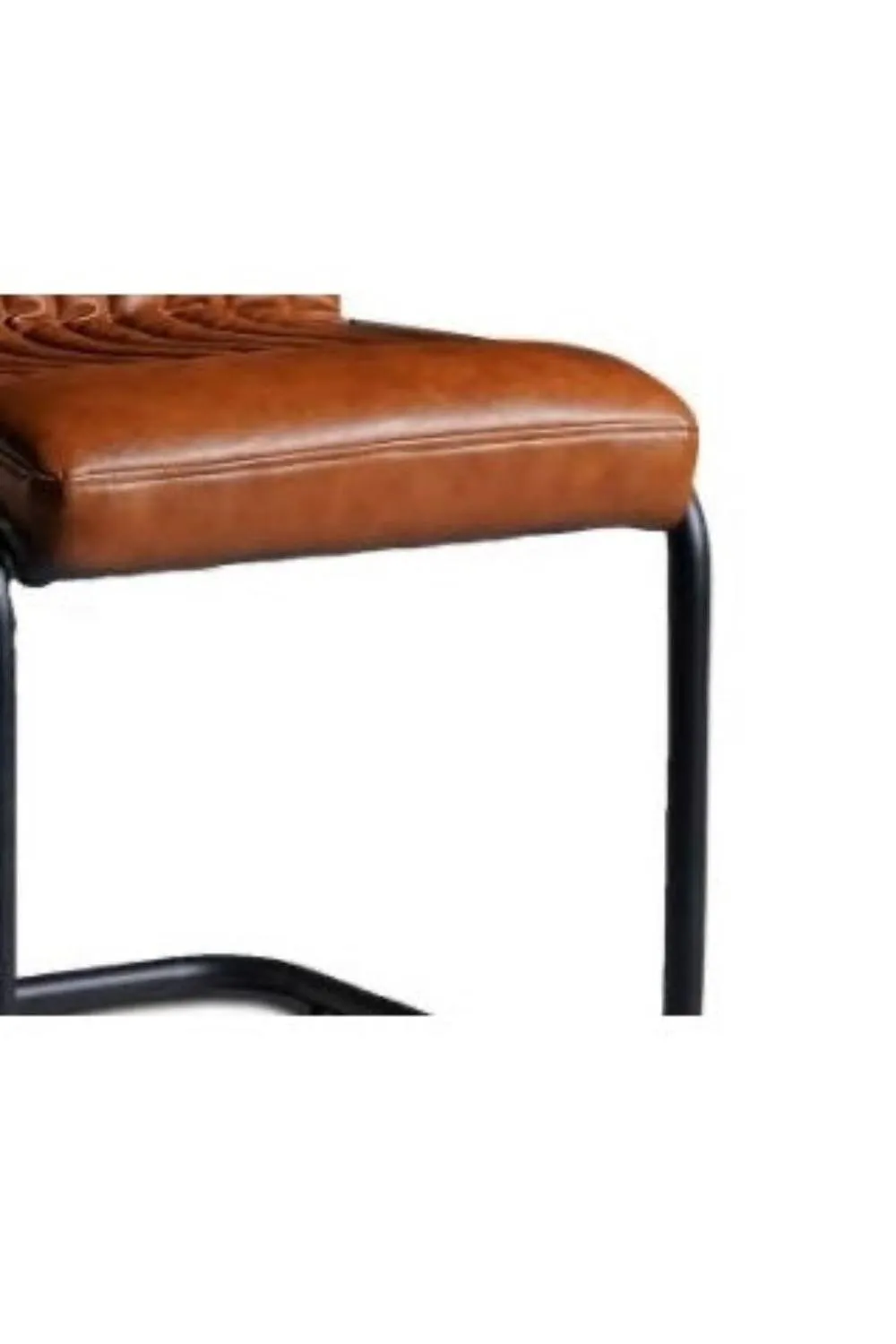 IH Design Flookburgh Brown Modern Dining Chairs Set of 2 5