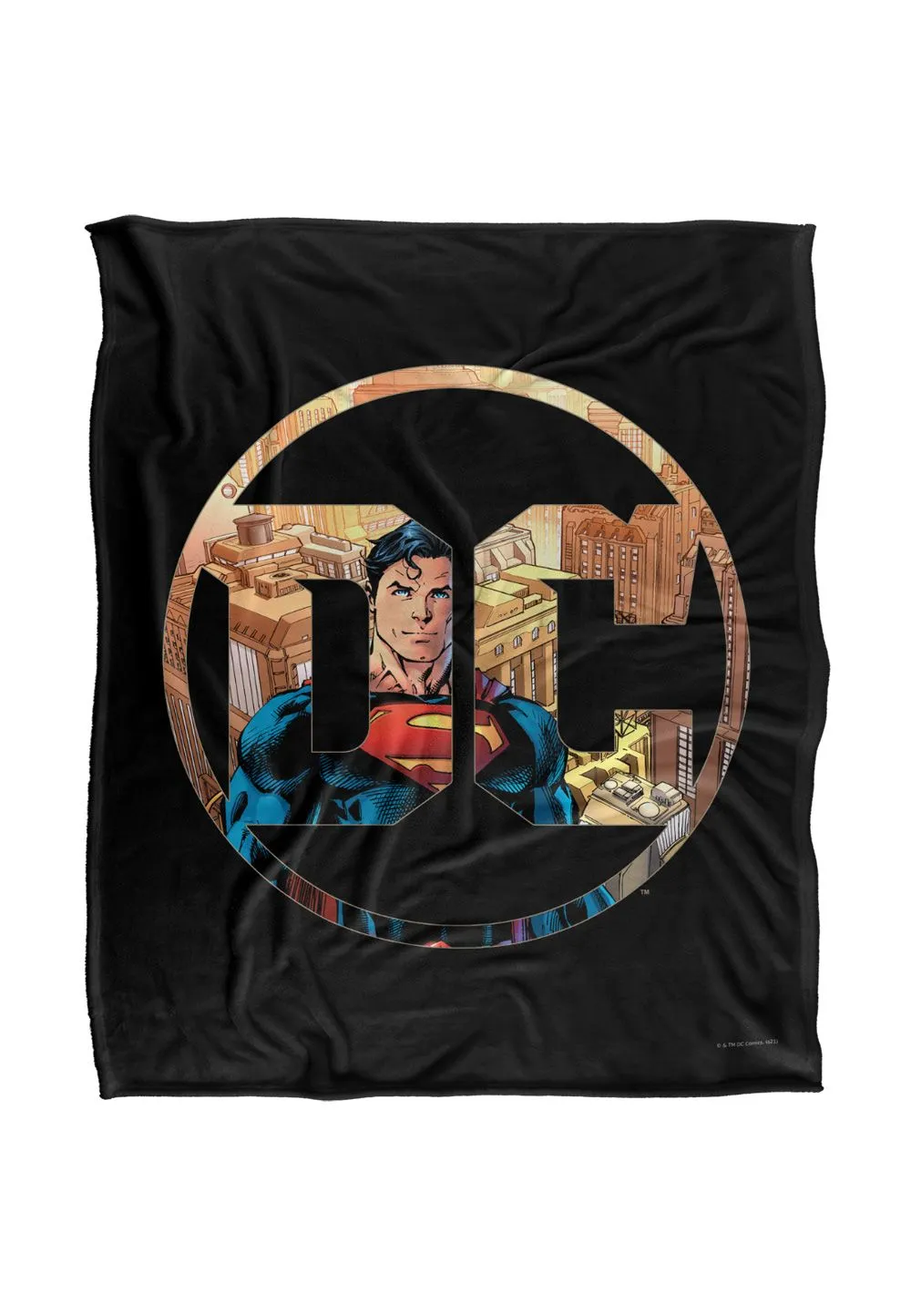 Superman Dc Silky Touch Super Soft Throw Blanket 152 X 127 cm in White