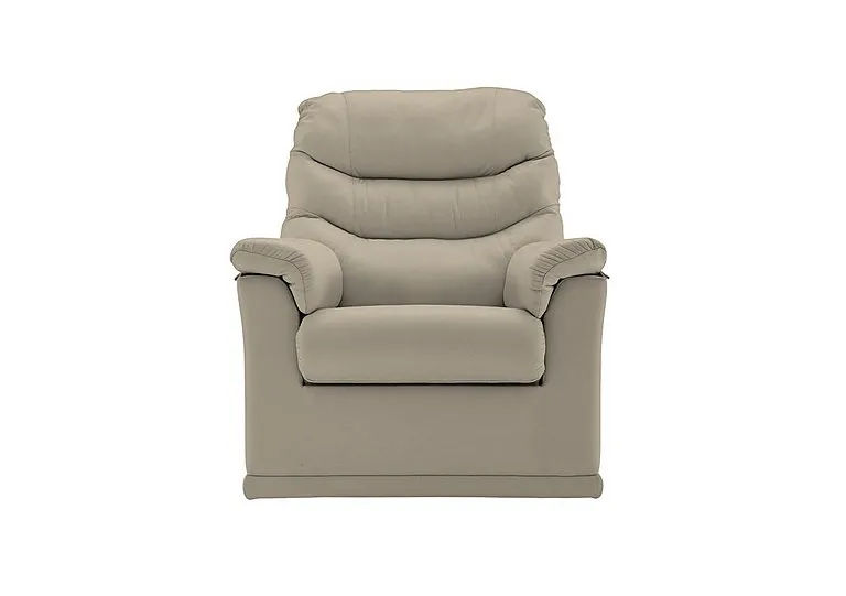 Malvern Leather Armchair - Oxford Mushroom