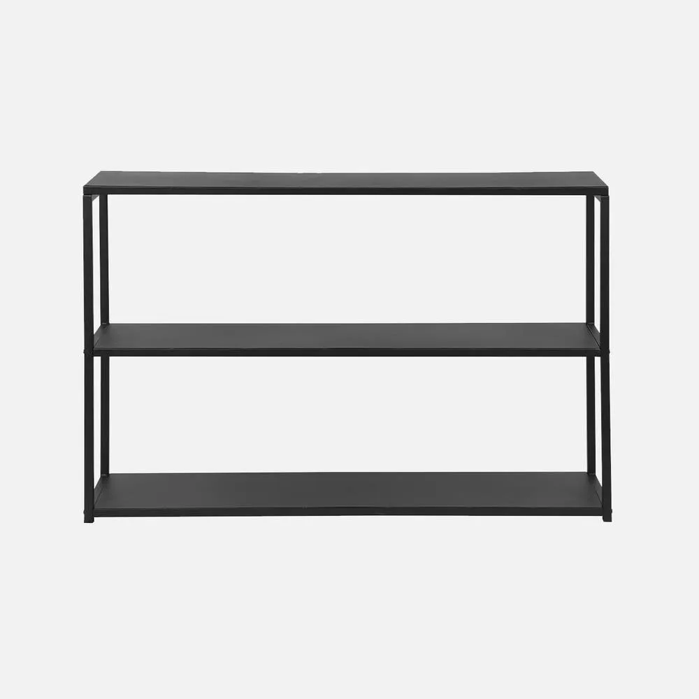 sweeek 3-level Industrial Metal Shelving Unit in Black 2