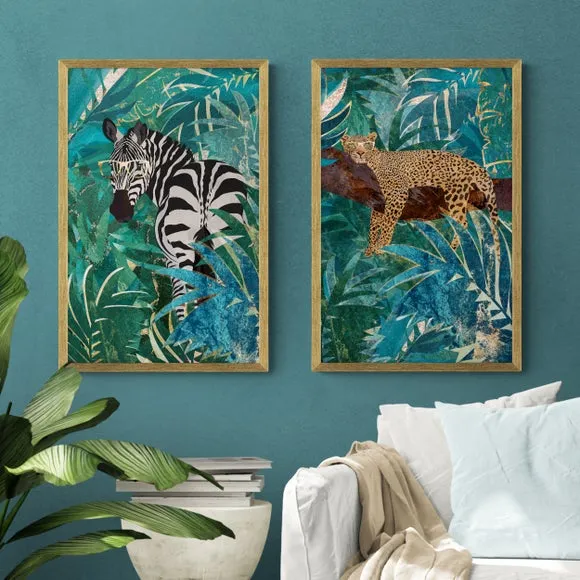 Set of 2 Jungle Vibes Framed Prints
