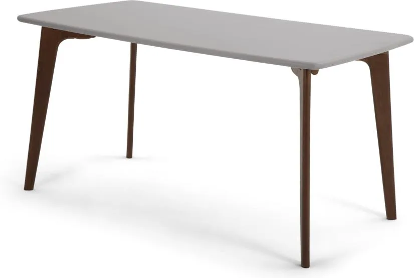 Fjord Rectangle Dining Table, Dark Stain Oak and Grey