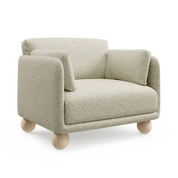 Armitage Chunky Boucle Fleck Snuggle Chair 5
