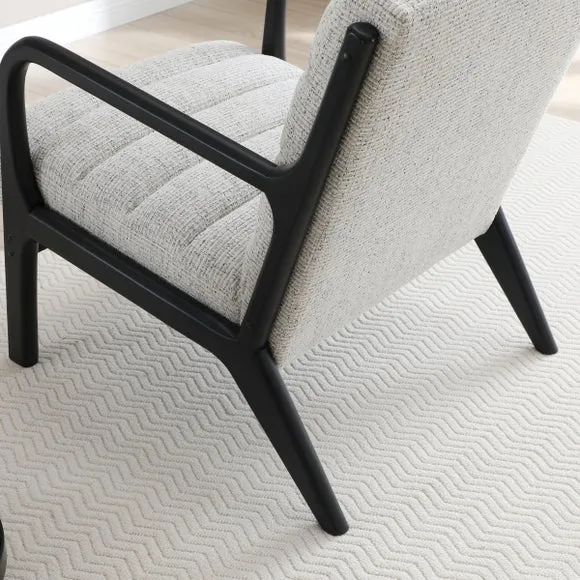 Khali Natural Ribbed Cord Occasional Chair 4