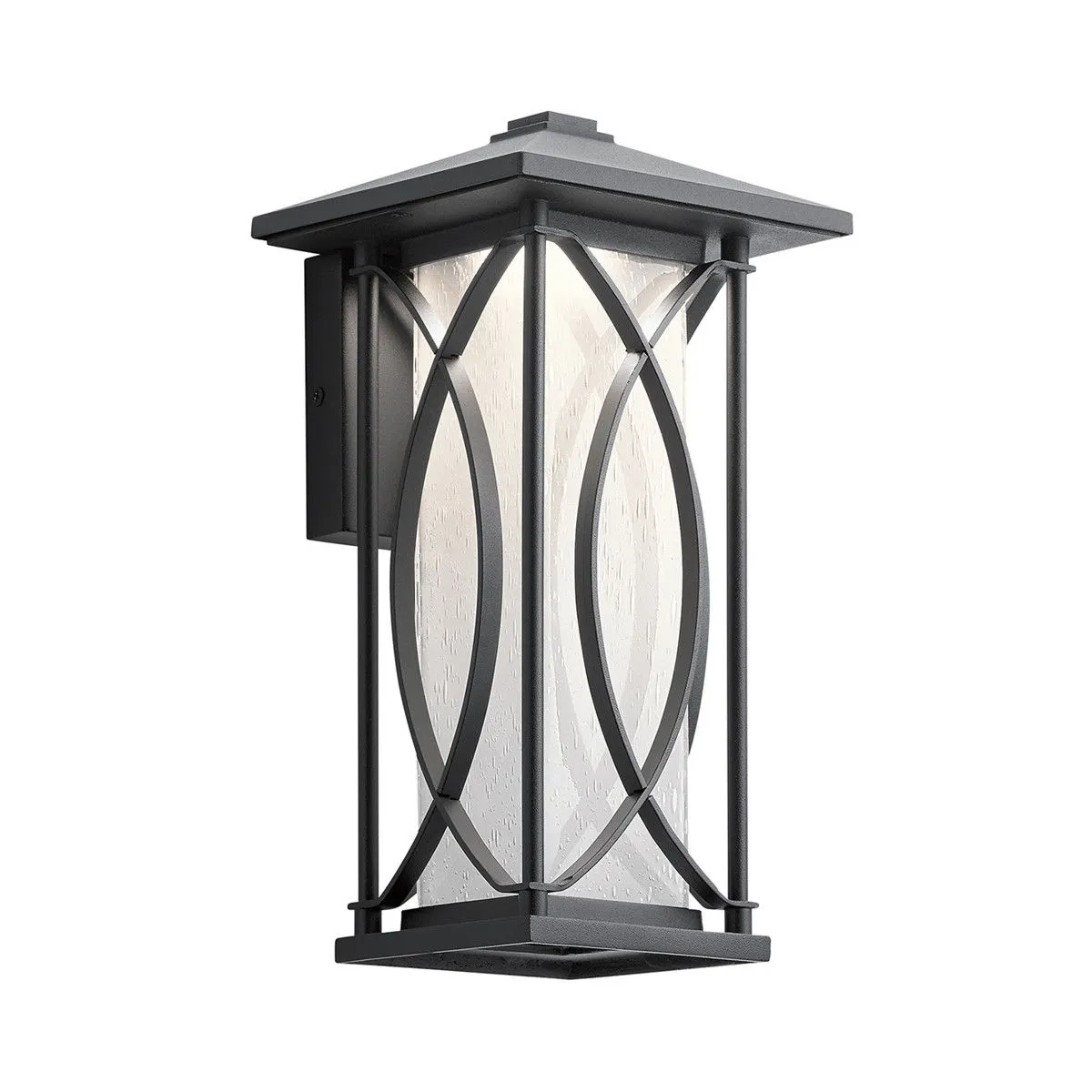 Netlighting Kichler Ashbern Outdoor 1 Light Wall Lantern Textured Black IP44