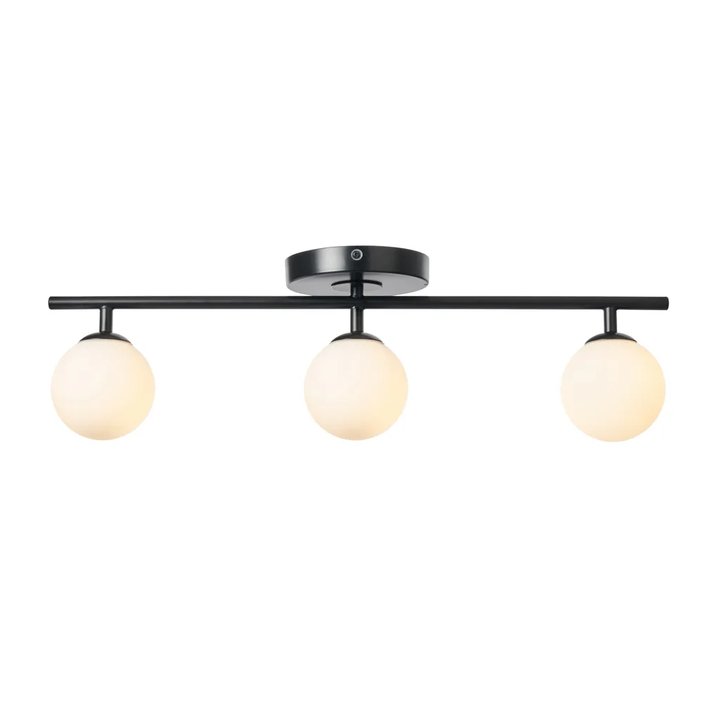 Nancy Bathroom Ceiling Spotlight Bar, Black