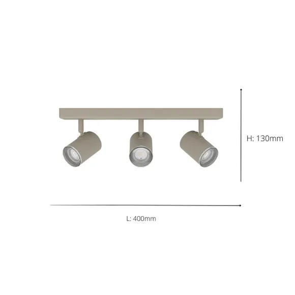 EGLO Consuma 3 Light Adjustable Semi Flush Spotlight Bar 4