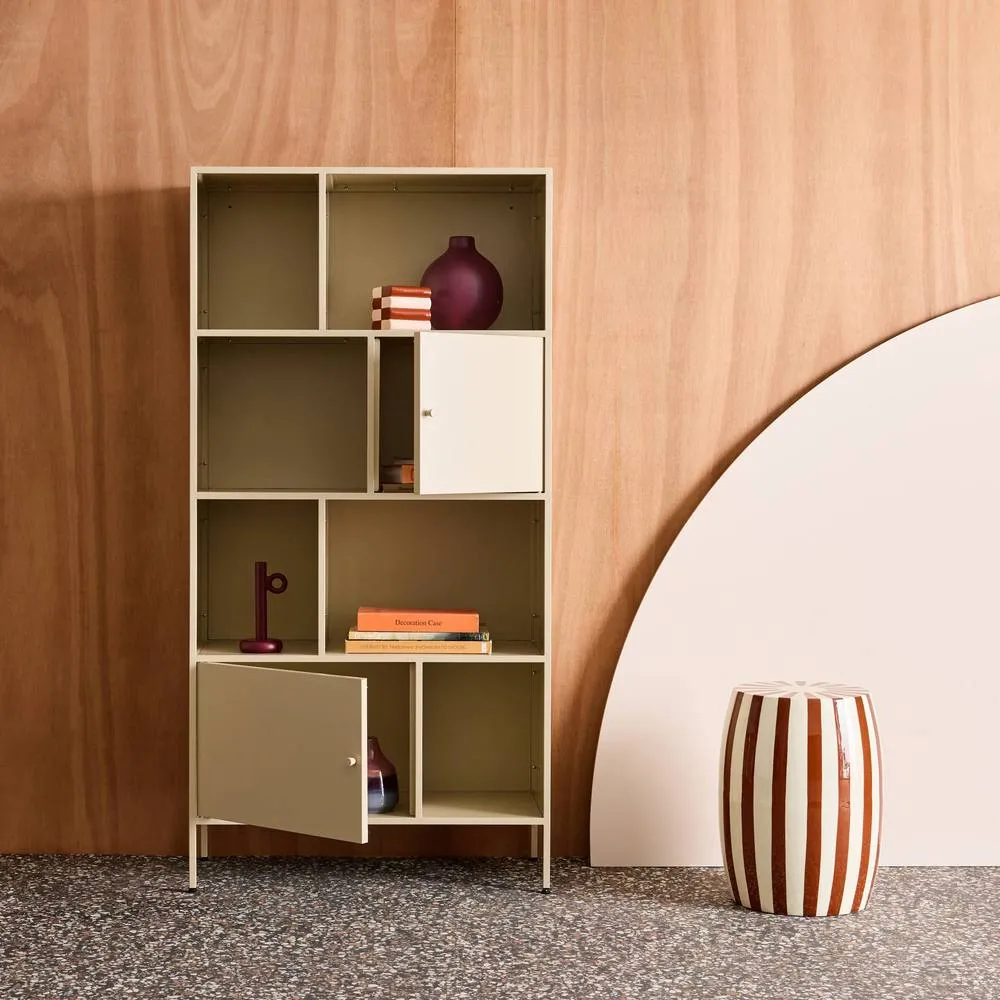 sweeek Buffet, industrial metal storage unit with 8 compartments in Cream 6