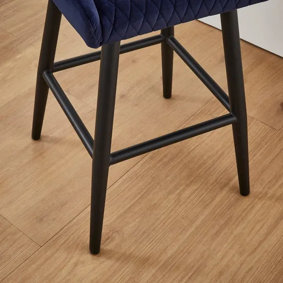 Montreal Counter Height Bar Stool, Velvet 4