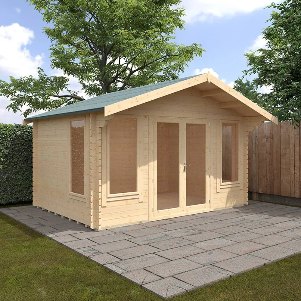 Buttercup Farm 10x14 The Sutton 44mm Cabin - L295 x W415 x H282.2 cm in Natural 2