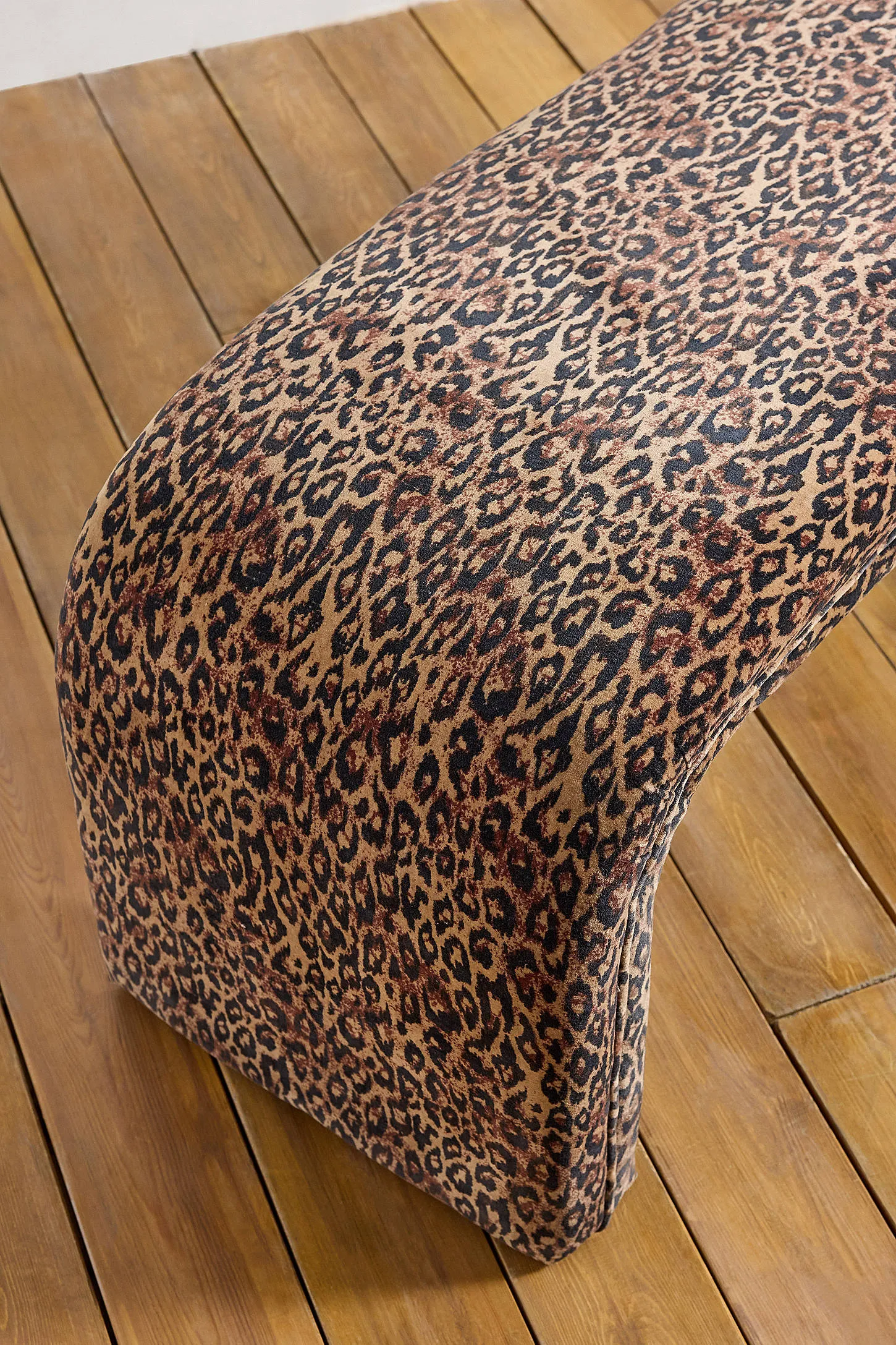Jane Leopard Velvet Bench - Brown/Brown ALL 3