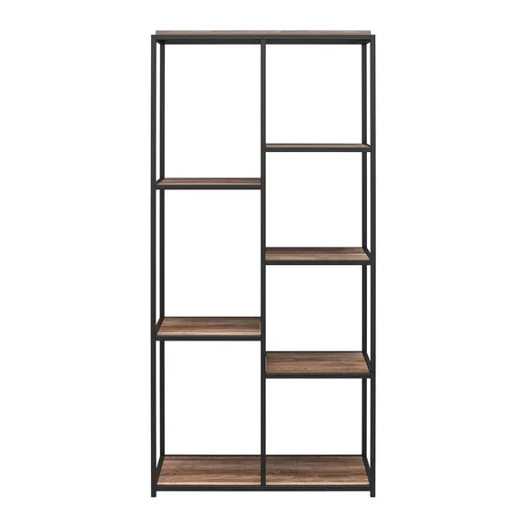Quincy 5 Shelf Bookcase, Weathered Oak 6