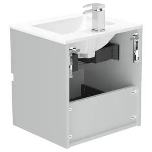Newland Pearl Basin Suspended Double Drawer Unit - 500mm 2