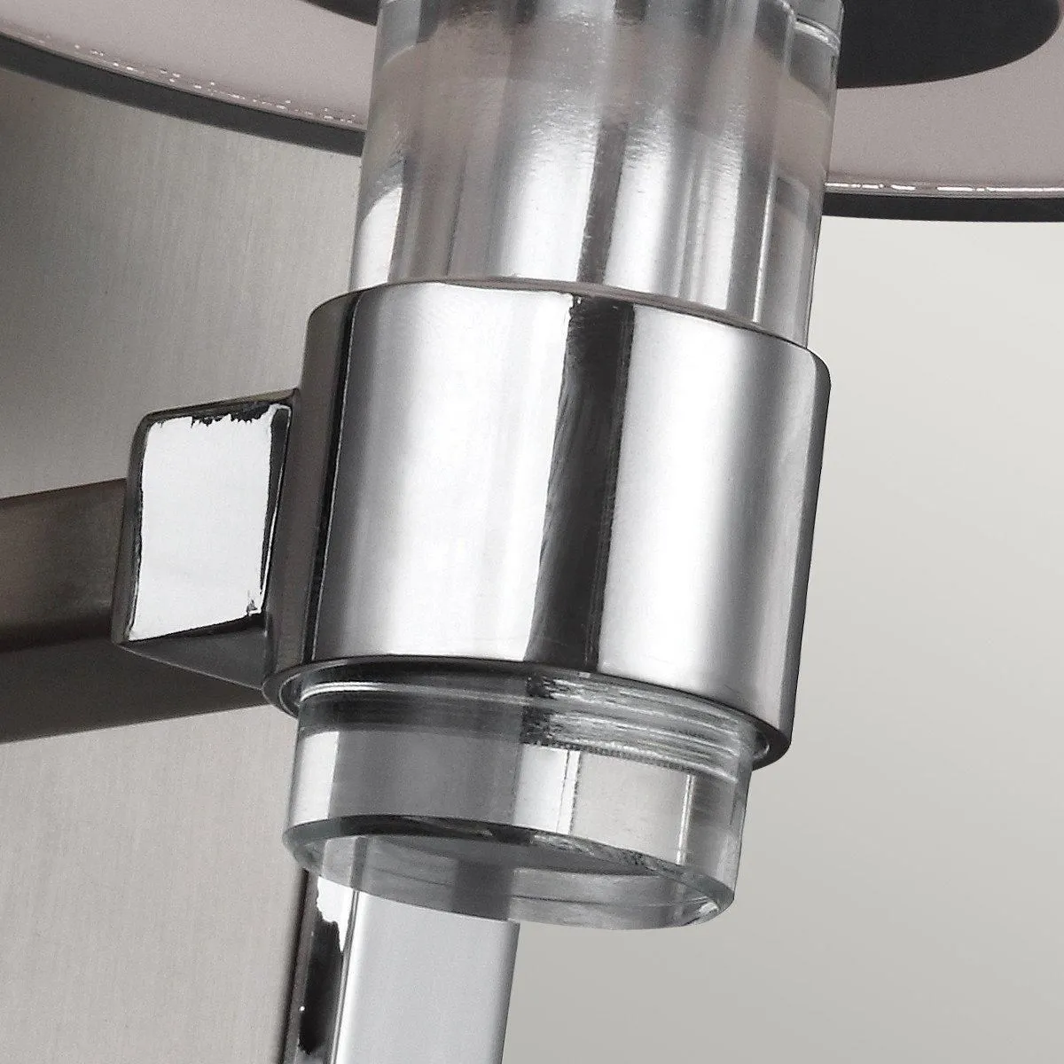 Netlighting Prospect Park 1 Light Indoor Wall Light Satin Nickel Chrome Chrome E27 in Grey 3