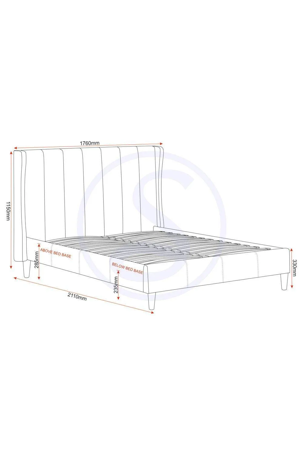 Seconique Amelia 5' King Bed in Green 4