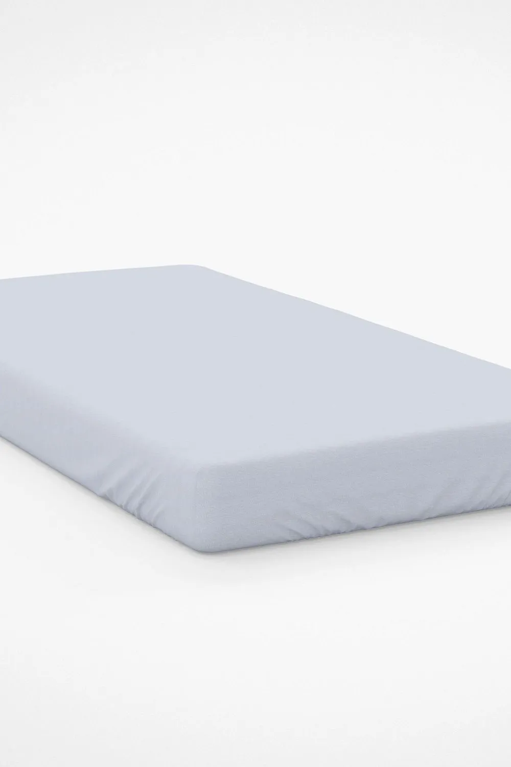 Belledorm Egyptian Cotton 200 Thread Count 30cm Fitted Sheet in Light Blue 1