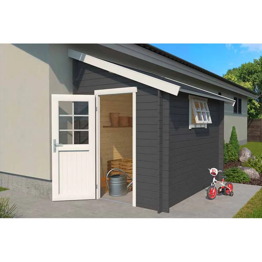 Lasita Maja Ltd Jura-Log Cabin, Garden Room, Home Office - L214.6xW295xH267.9 cm in Light Oak 3