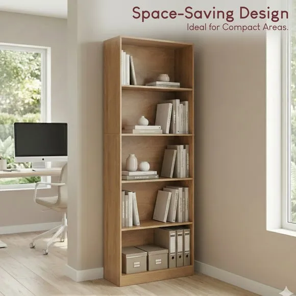 Cambridge 5 Tier Extra Large Bookcase 4