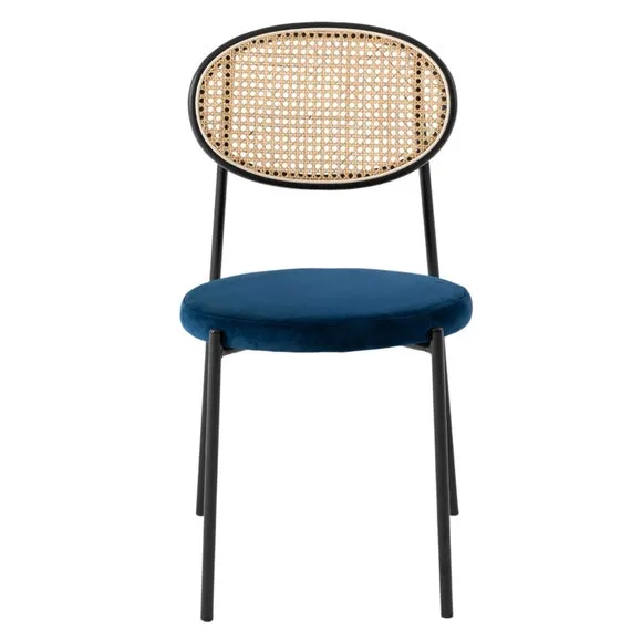 Fusion Living Paris Velvet Dining Chair 3
