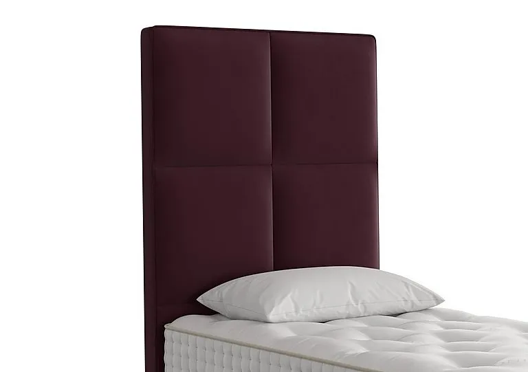 Atlas Floor Standing Headboard - Single - Aubergine