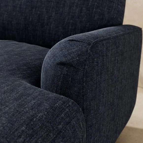 Arthur Linen Chenille Corner Chaise Sofa 3