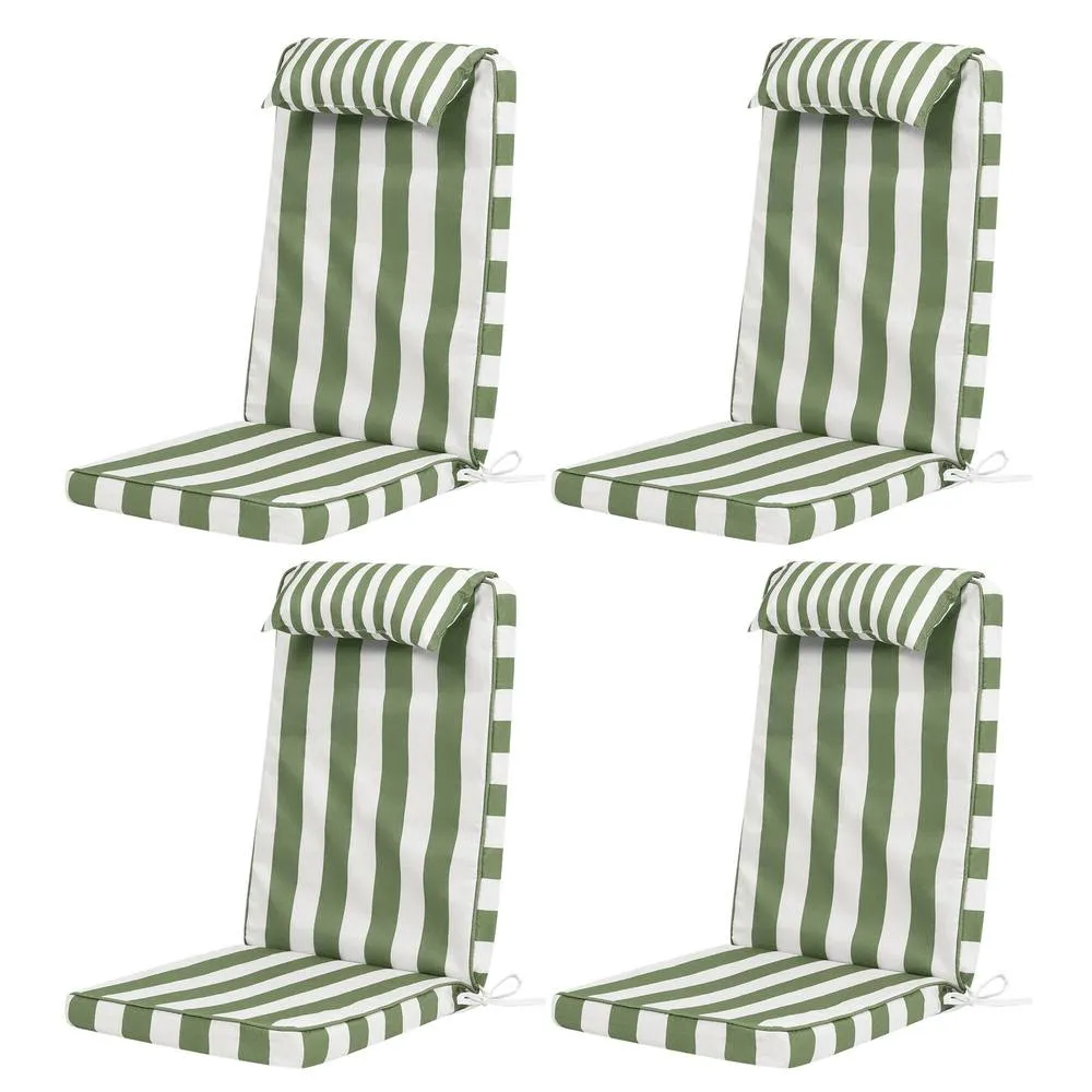 icon 4 Pack High Back Seat Pad Deck Stripe, Cushion, Olive