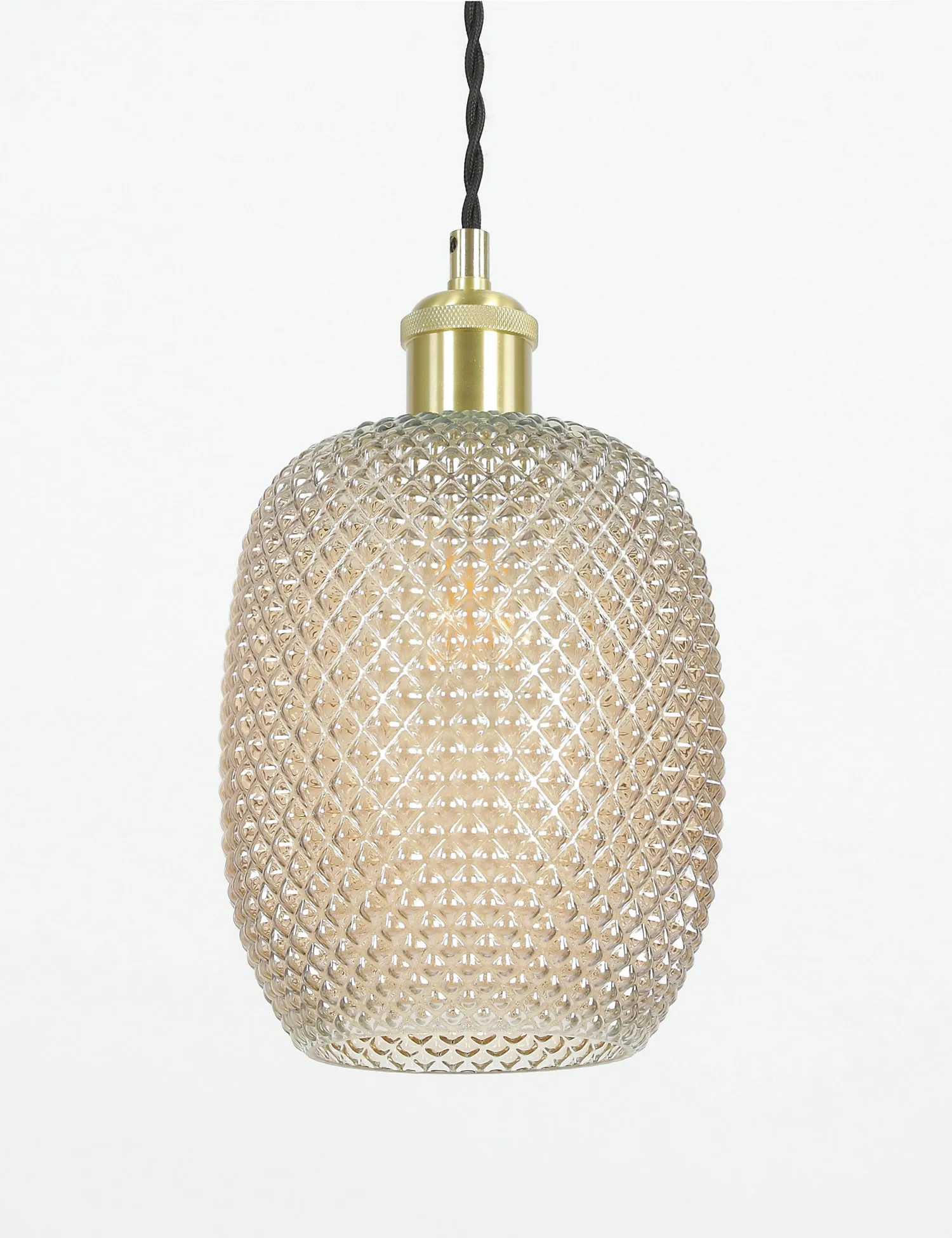M&S Diamond Pressed Glass Easy Fit Shade