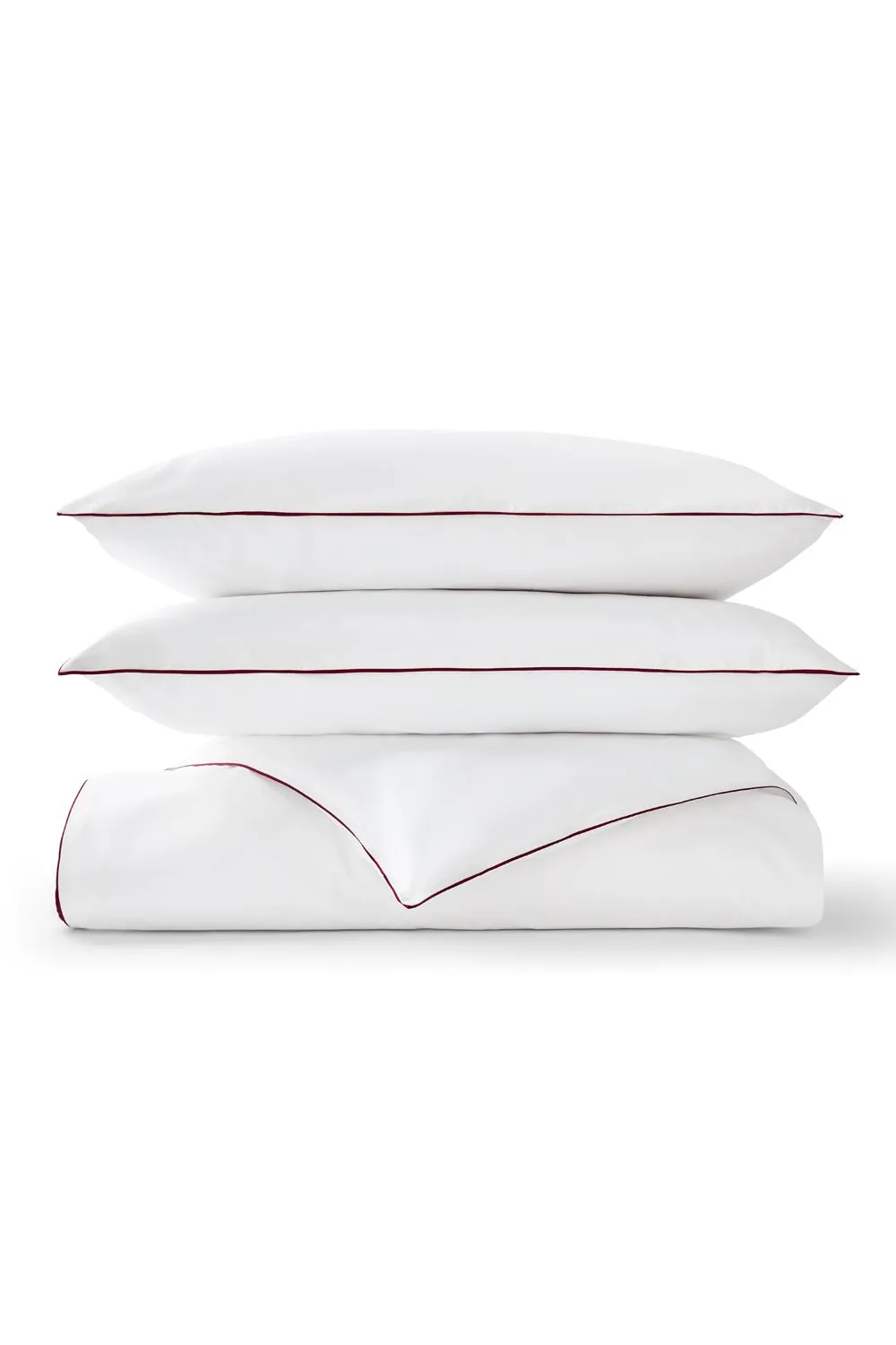CHRISTY Classic Percale Ribbon Trim Duvet Sets in Fuchsia 2