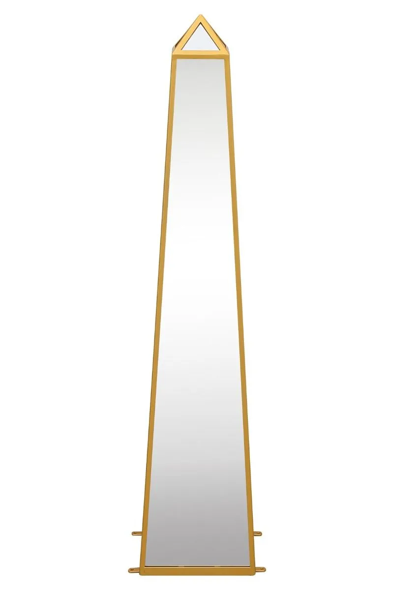 MirrorOutlet Gold Metal Edged Mirrored Ornament (120CM X 25CM X 25CM) 5