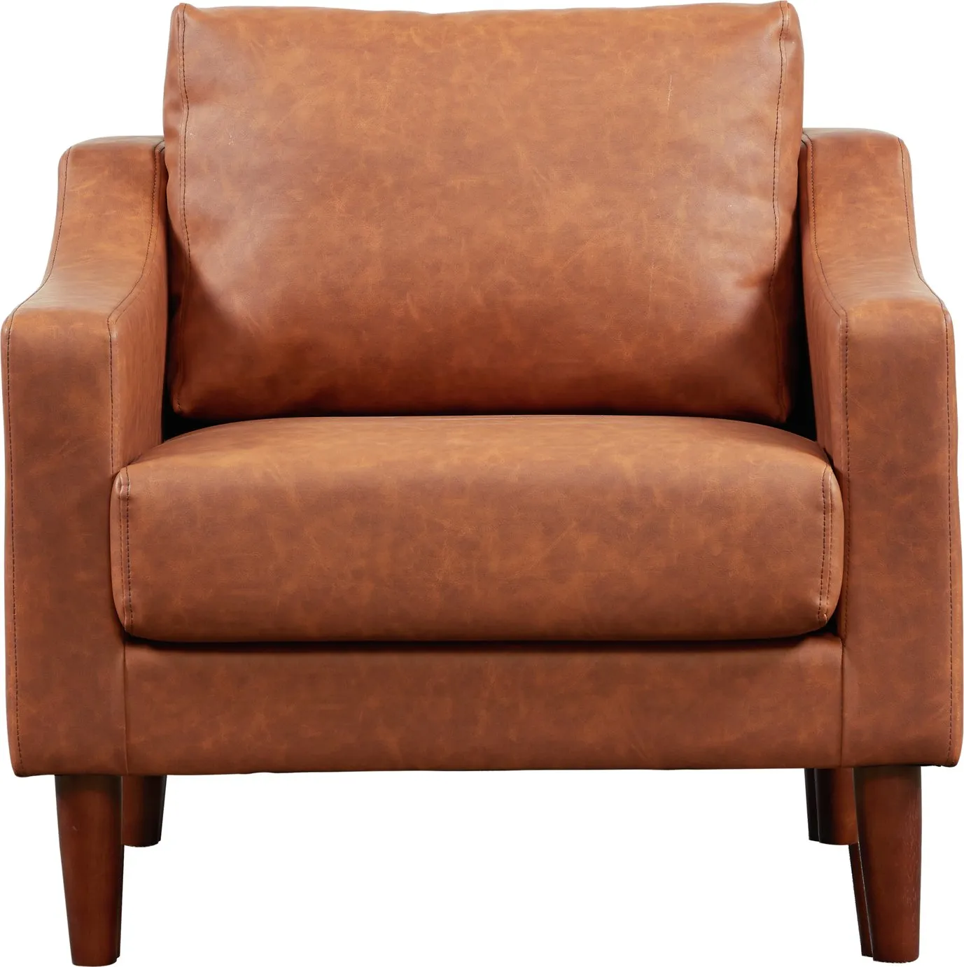 Argos Home Brixton Faux Leather Armchair - Tan