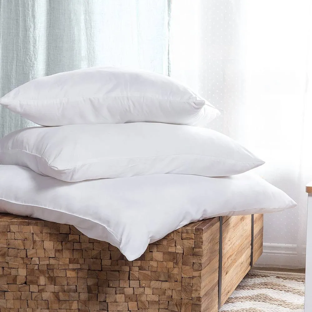 Wyld and Coco Premium Microfibre Bed Pillow 80 x 80 cm - Soft Hypoallergenic White | Size: King Pillow Case