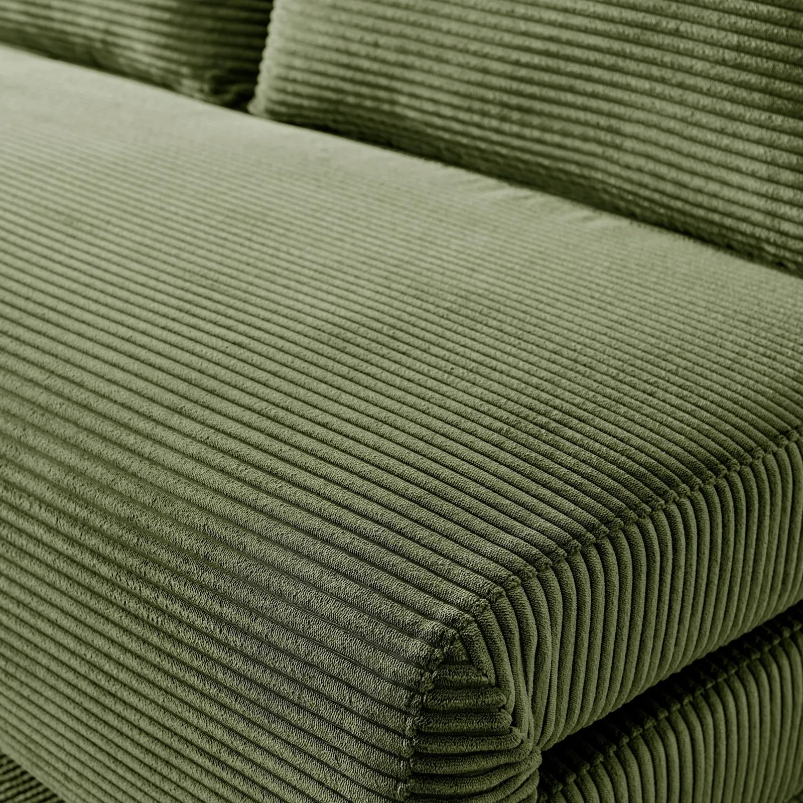 FurnitureboxUK Bobby Green Jumbo Corduroy Folding Double Sofa Bed 4