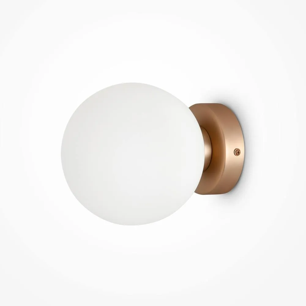 Netlighting Maytoni Basic Form Small Modern Wall Lamp Gold E14