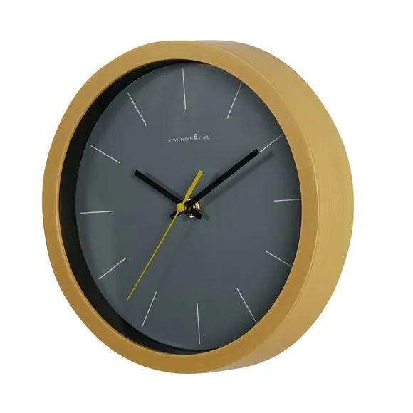 Hometime Wood Effect Edge Baton Round Wall Clock 2