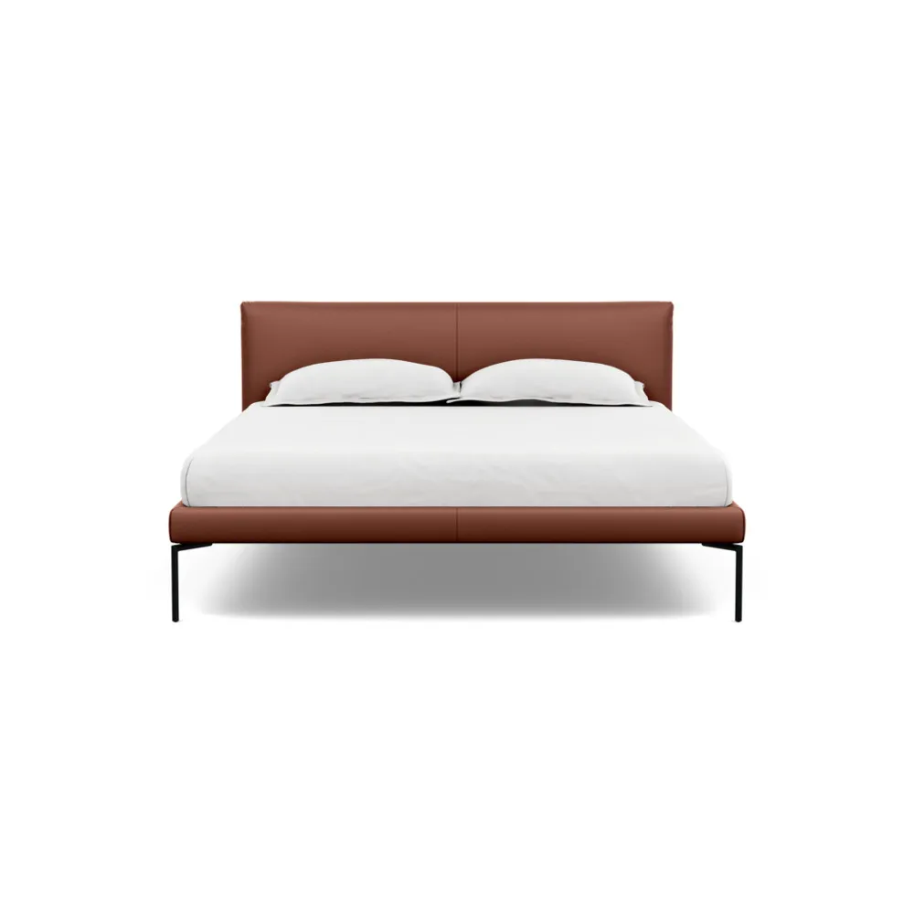 Heal's Matera Bedstead King Leather Grain Dark Brown 068 1