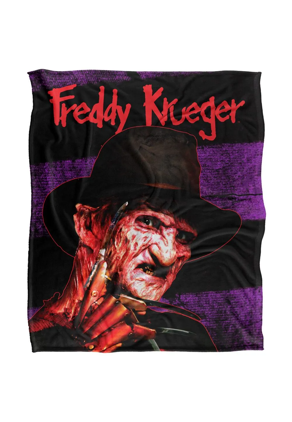 Warner Brothers Nightmare On Elm Street Silky Touch Super Soft Throw Blanket 152x127cm in White
