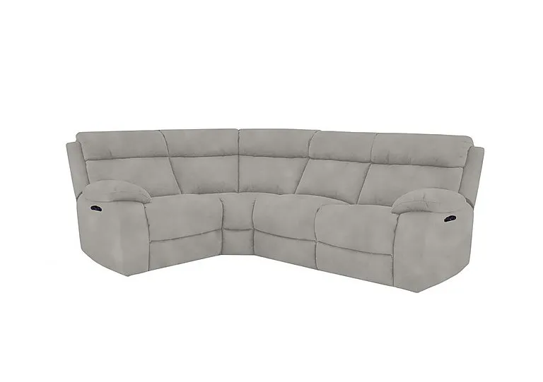 Moreno Small Fabric Manual Recliner Left Hand Facing Corner Sofa - R18 Beige