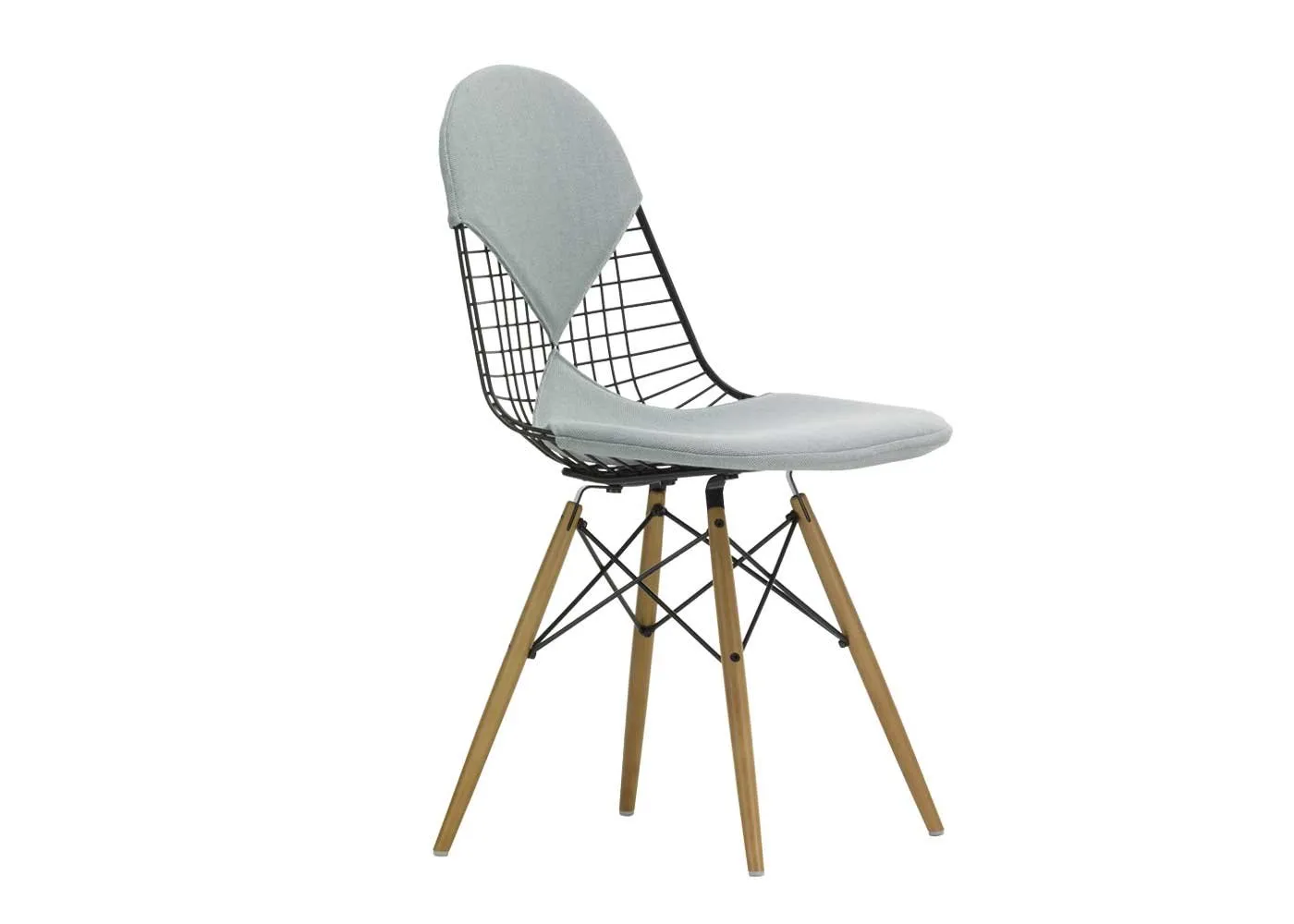 Vitra Eames DKW 2 Wire Chair Hopsak 81 Ice Blue Ivory Bikini