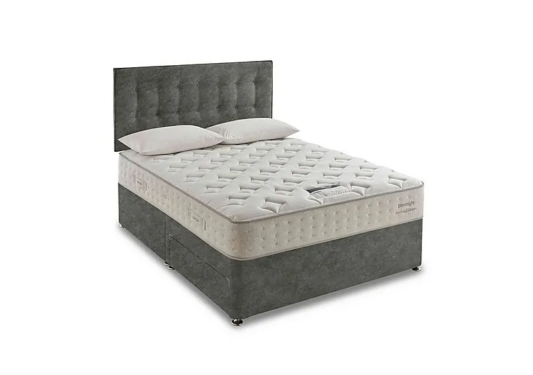 Revitalise Refresh 800 Divan Set - Super King - Fine Cord Velvet Hunter