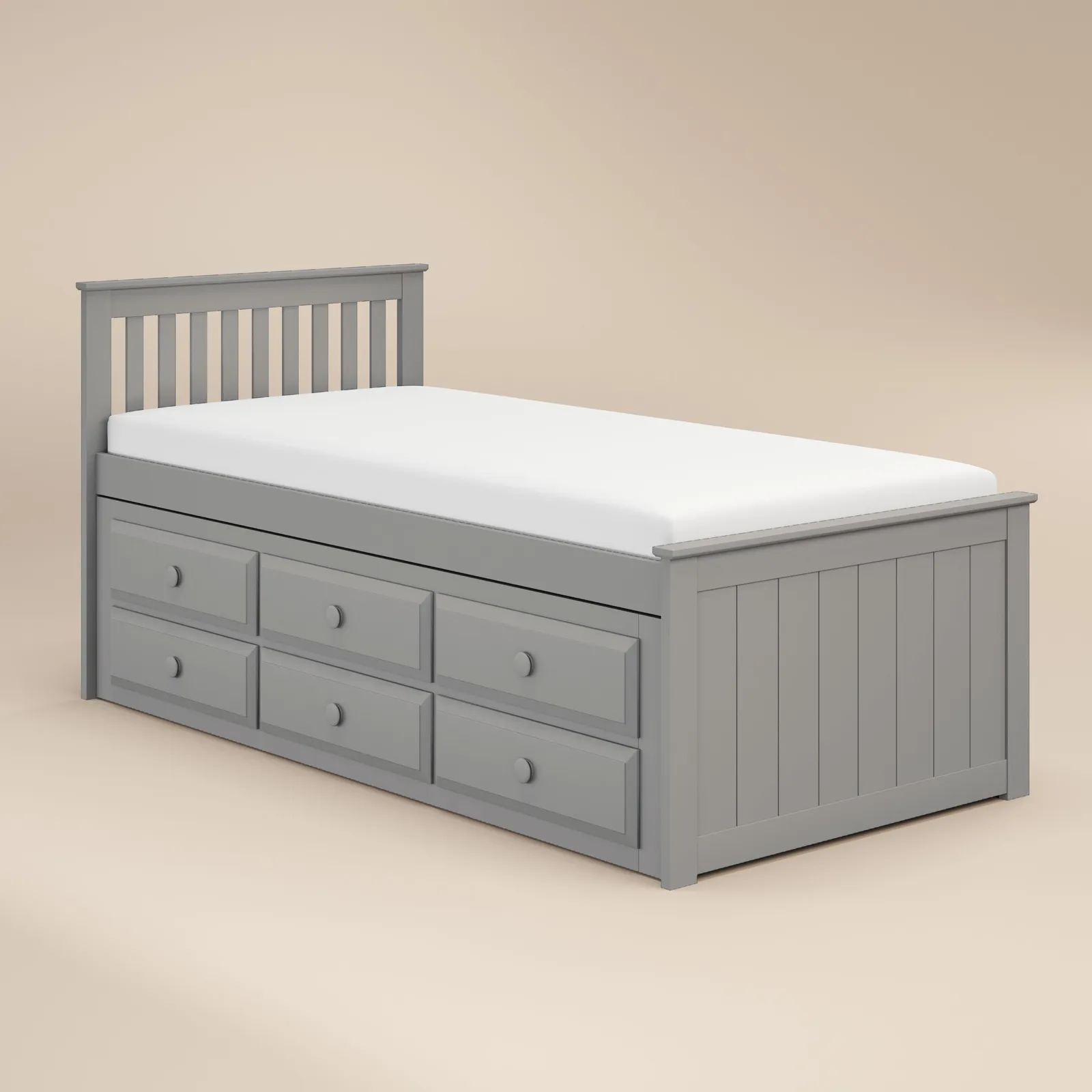 Flair Montana Captains Bed with Drawers in Grey 5