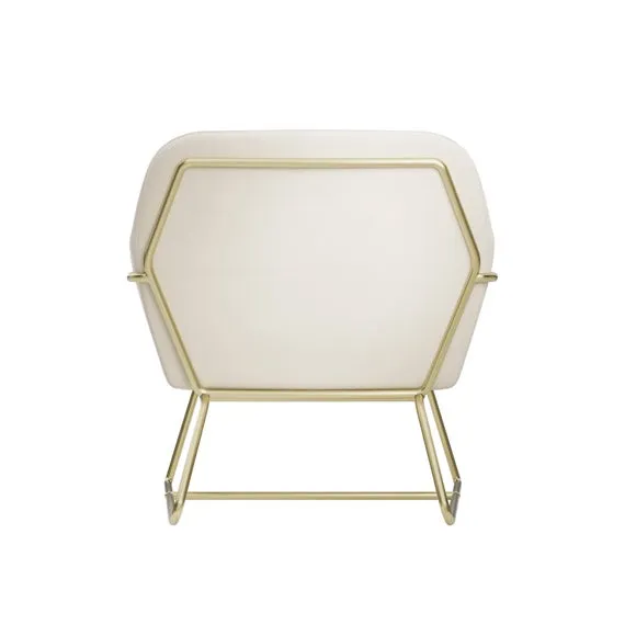 Charles Metal Leg Velvet Occasional Chair 5
