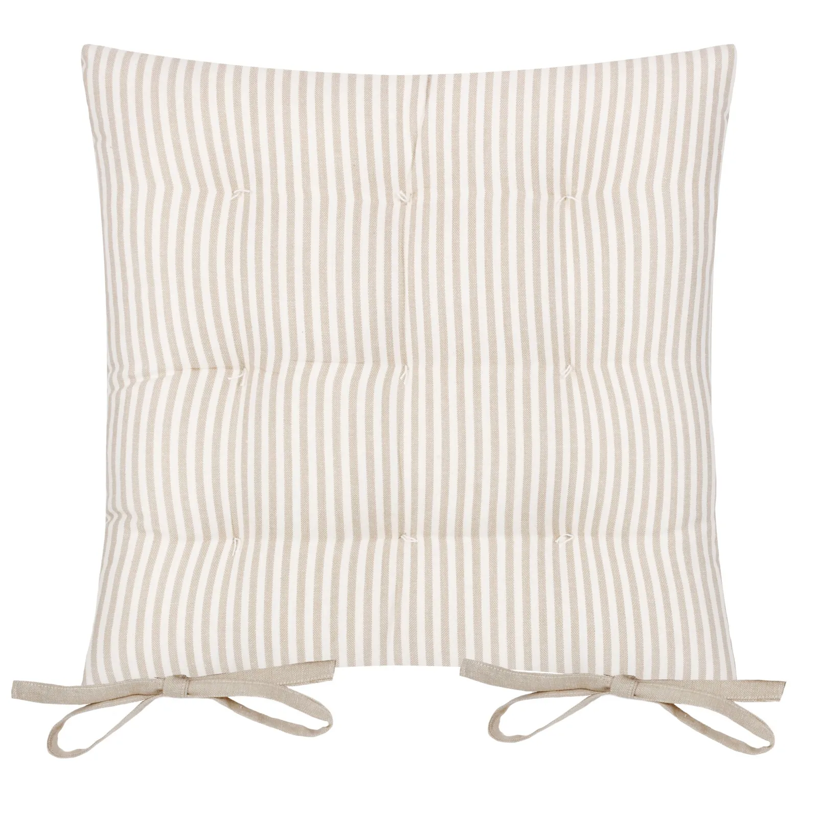 Yard Hayle Striped 100% Cotton Seat Pads - 2 Pack in Natural 4