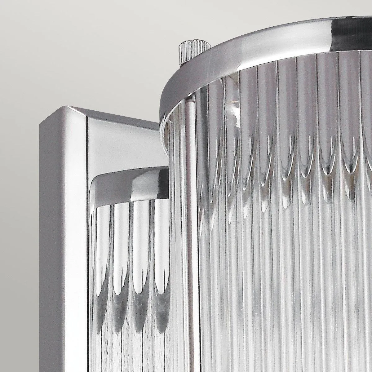 Netlighting Paulson 1 Light Indoor Wall Light Chrome IP44 G9 in Grey 2