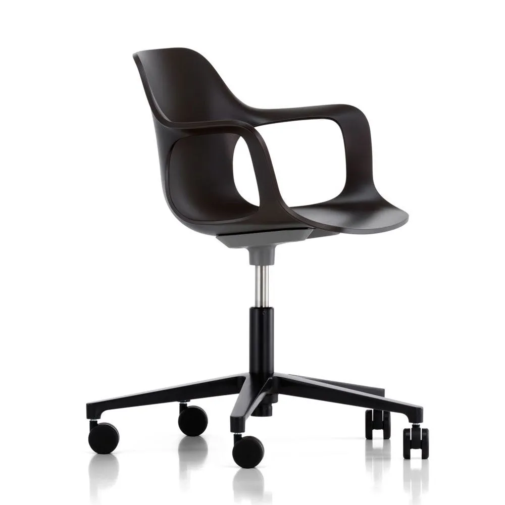 Vitra HAL RE Armchair Studio in Deep Black 12 Castors 3