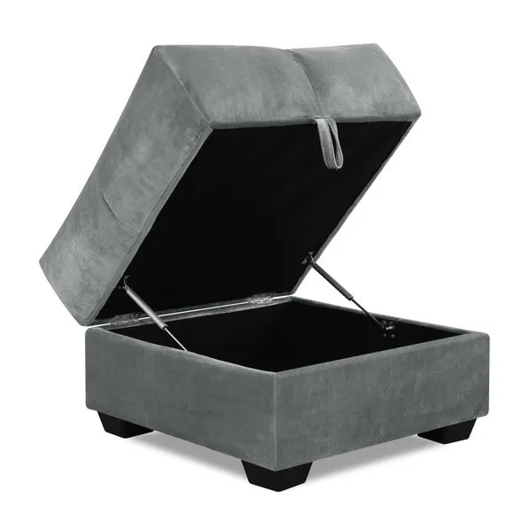 Margo Velvet Storage Ottoman 2