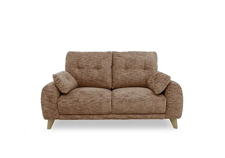 Malmo Fabric 2 Seater Sofa - Light Brown