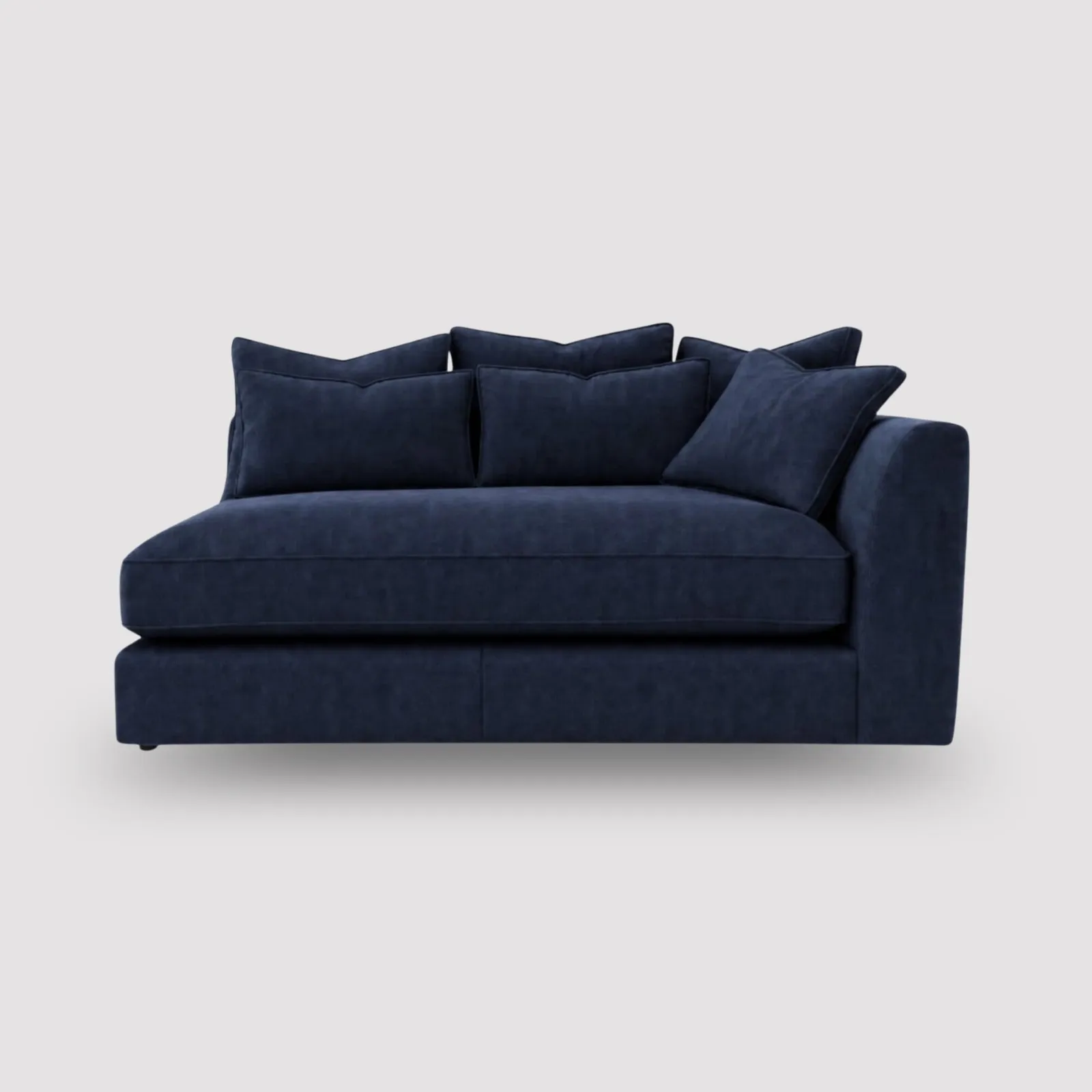 Harrington 1 Arm Small Modular Sofa Right, Navy Fabric | Barker & Stonehouse