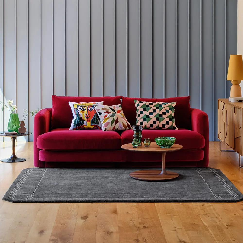 Heal's Rafi Swivel Armchair Smart Luxe Velvet Mulberry 2