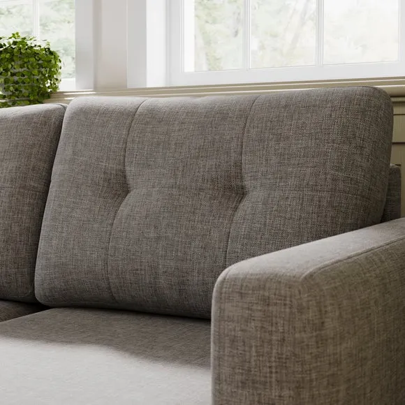 Barker Flatweave Trundle Corner Chaise Sofa Bed 5