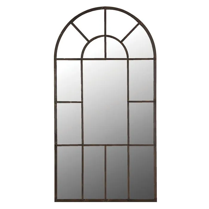 Window Pane Leaner Mirror